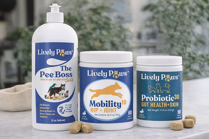 Lively Paws Product Packaging