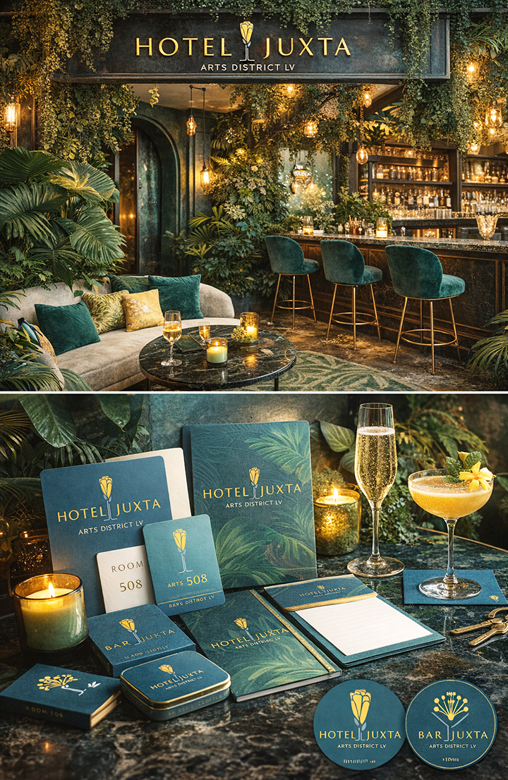 Hotel Juxta Brand Identity